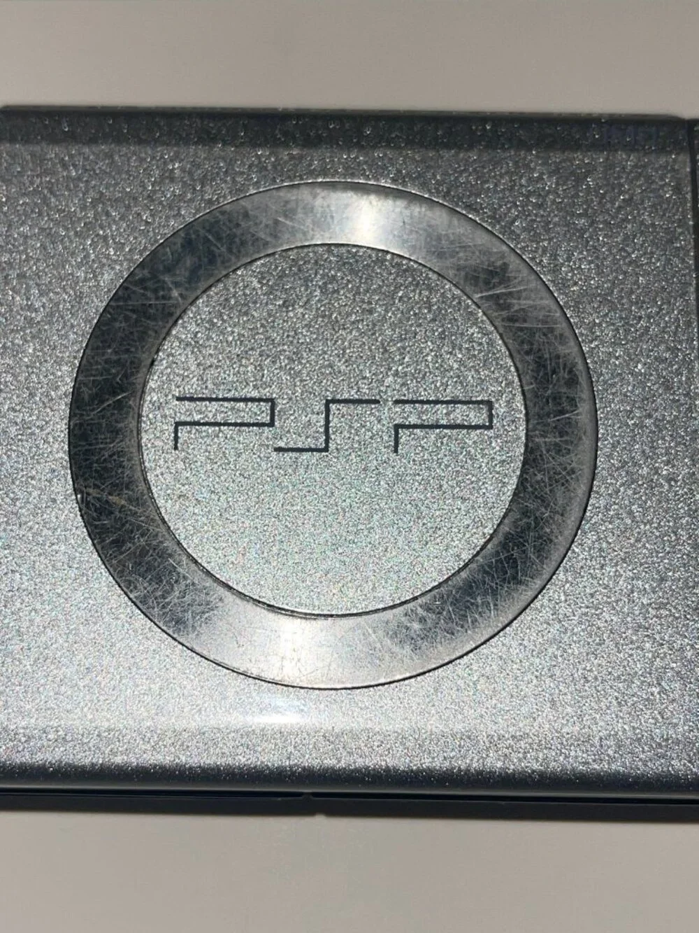 Sony PSP-2001 Slim Edition Silver *No Battery* For Parts/Repair God of War Lot